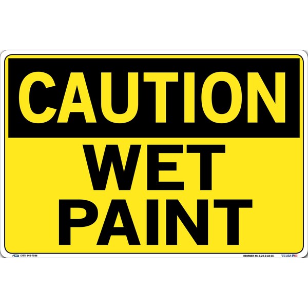 Sign, Caution, 18.5x12.5", Label/Decal, .01, SI-C-22-D-LB-011